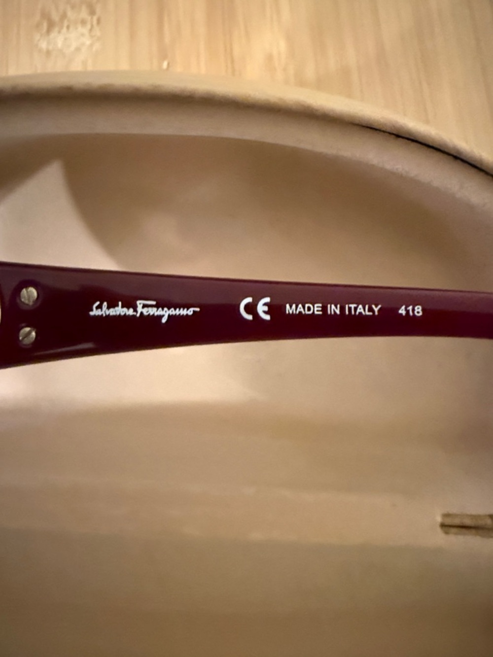 Authentic Salvatore Ferragamo Women's Sunglasses Dark Burgundy Designer Optics - Picture 7 of 9